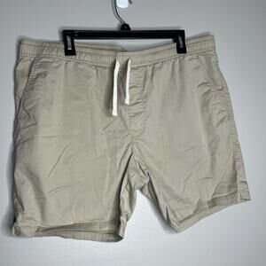 Goodfellow Beige Khaki Drawstring Light Weight Mens Shorts Size Large
